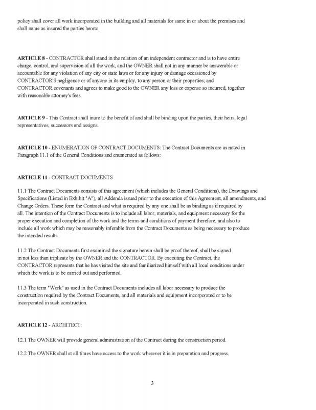 Construction Contractor — Contracts and Forms - Image 4