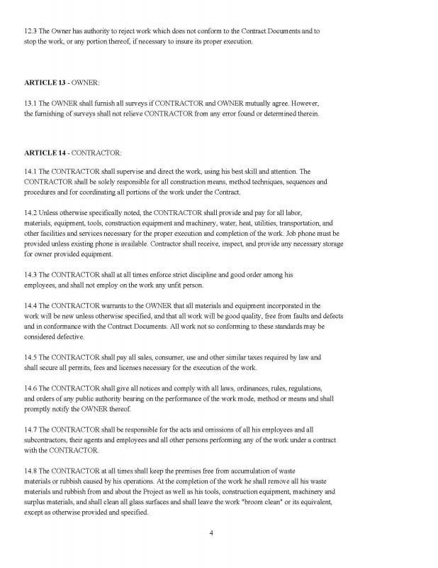 Construction Contractor — Contracts and Forms - Image 5