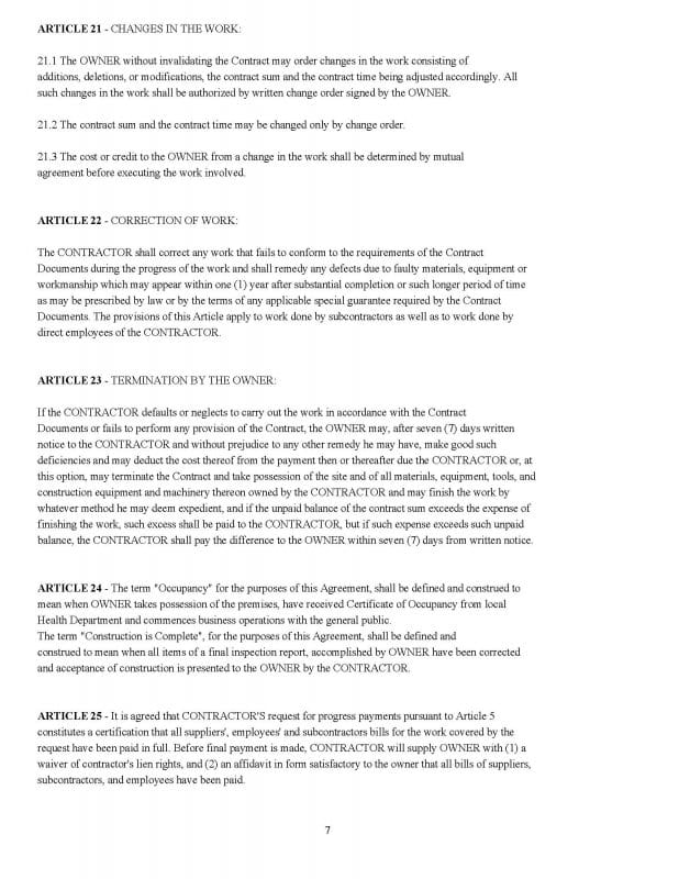 Construction Contractor — Contracts and Forms - Image 8