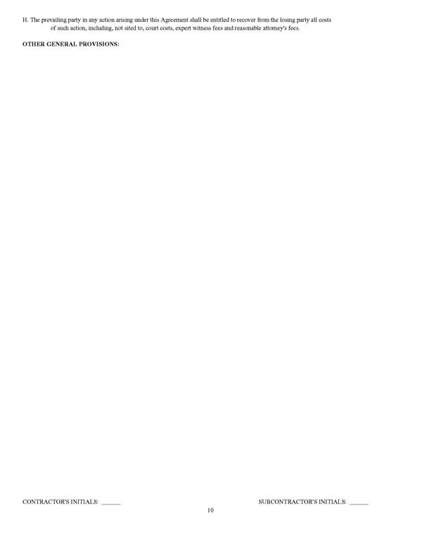 Standard Form of Agreement Between Contractor and Subcontractor - Image 11