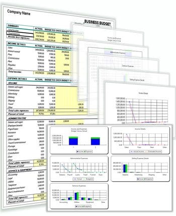 Business Budget Workbook