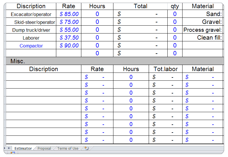 Concrete Calculator & Bid Sheet - Image 4