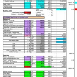 Concrete Estimate Excel Template