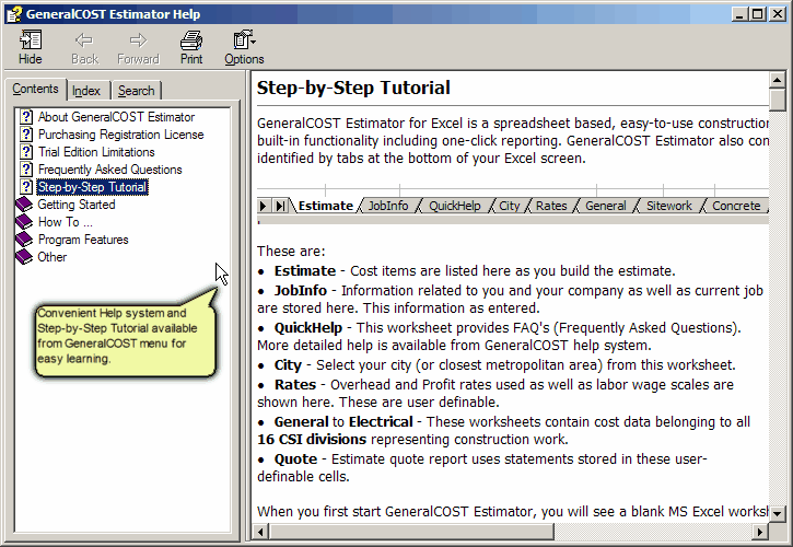GeneralCost Estimator for Excel — Free Trial - Image 5