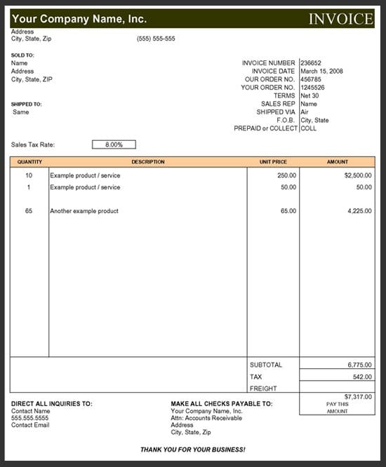 Invoice Template