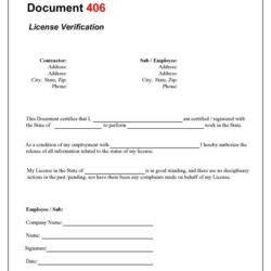 License Verification