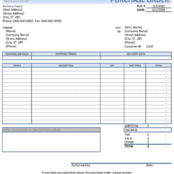 Purchase Order Template