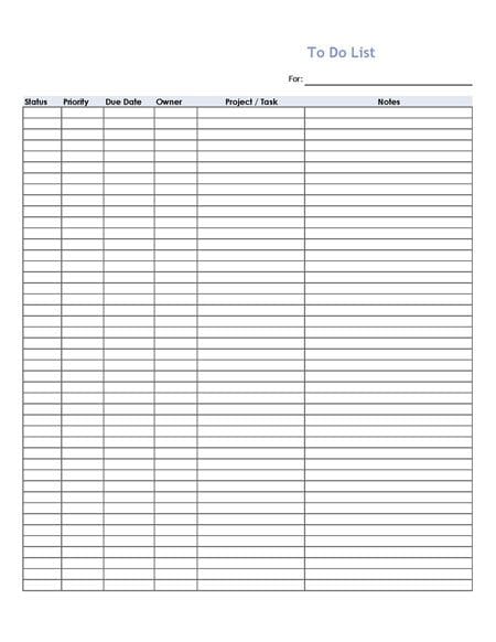 To Do List