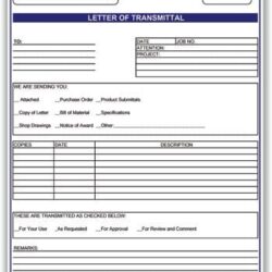 Transmittal Template