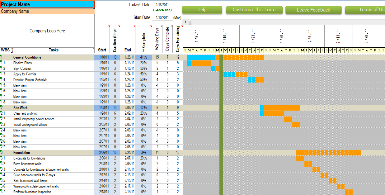 Residential Construction Schedule Package — 5-Day, 7-Day & Weekly Bundle - Image 4
